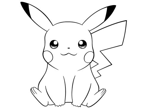 cute pikachu coloring page|Pikachu Coloring Pages (Free PDF Printables)